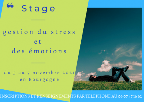 Stage gestion du stress et des émotions - Le Creusot